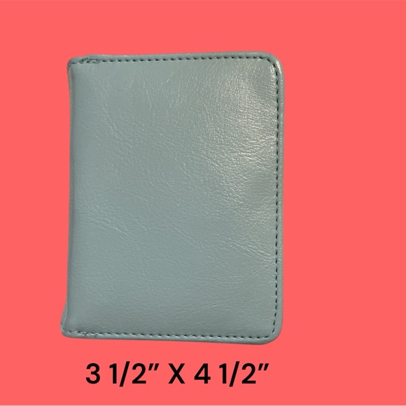 Handbags - Sleek Blue PVC Wallet, card slots, coin pouch, snap closure, NEW